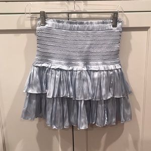 Silk Ruffle Skirt